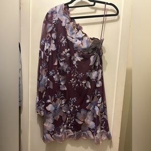 Free People one shoulder, floral dress